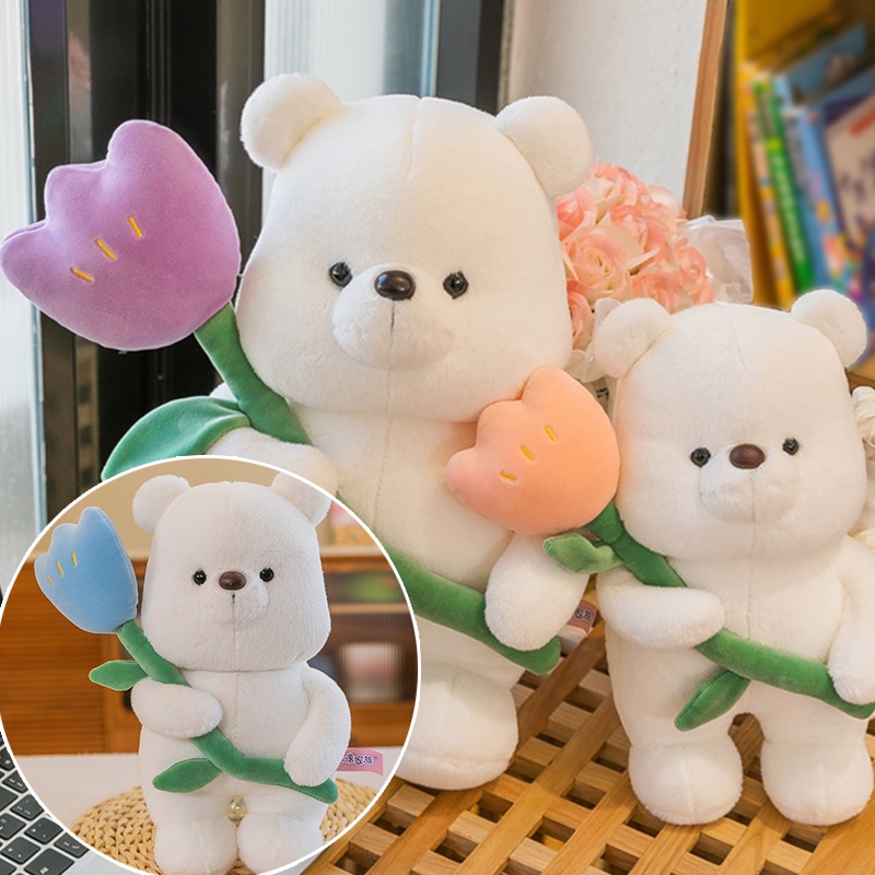 Floral Bear Teddy Plushie Hadiah Terbaik Untuk Sahabat Dan Keluarga