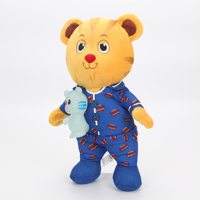 Jiran Harimau Daniel Snuggle And Glow Boneka Musik Mewah Mainan Hadiah Anak Xmas