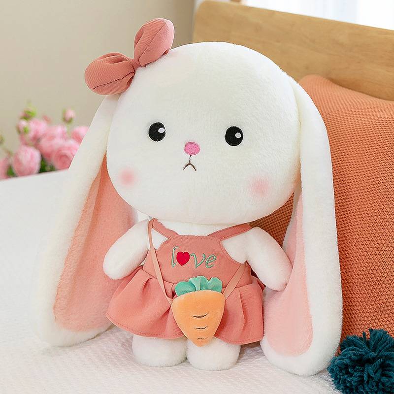 Cute Carrot Bunny Plush Toy Rabbit Boneka Boneka Bantal Cushion Anak Kids Hadiah