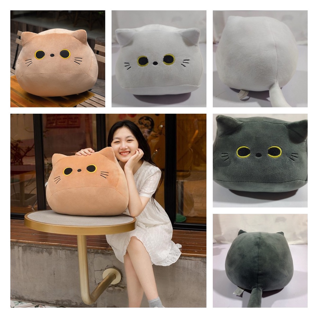 55 Cm/40 cm Kreatif Mewah Kucing Boneka Indah Kartun Hewan Mainan Hadiah Lembut Bantal Boneka