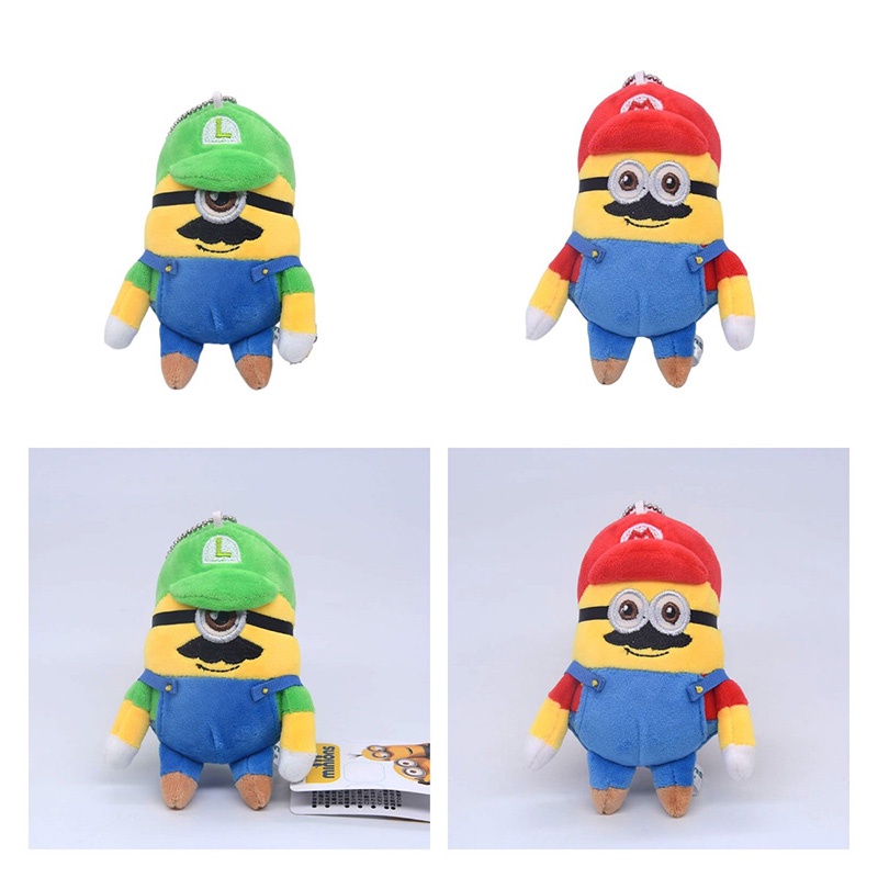 Menggemaskan Jepang Mario Kecil Kuning Bean Joint Little Soldier Plush Doll Liontin Mainan Mary Claw Machine