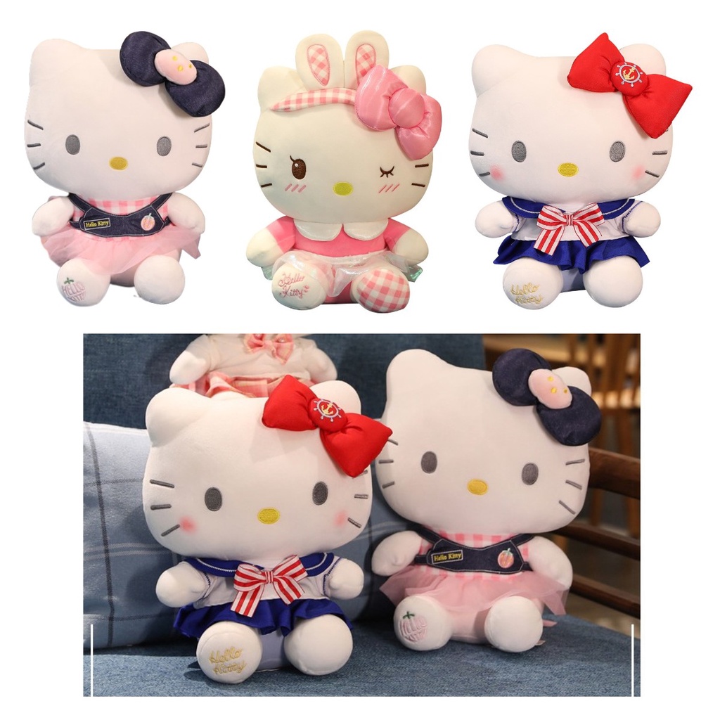 Mainan Mewah Sanrio Kawaii Hello Kitty Cat Untuk Bantal Anak