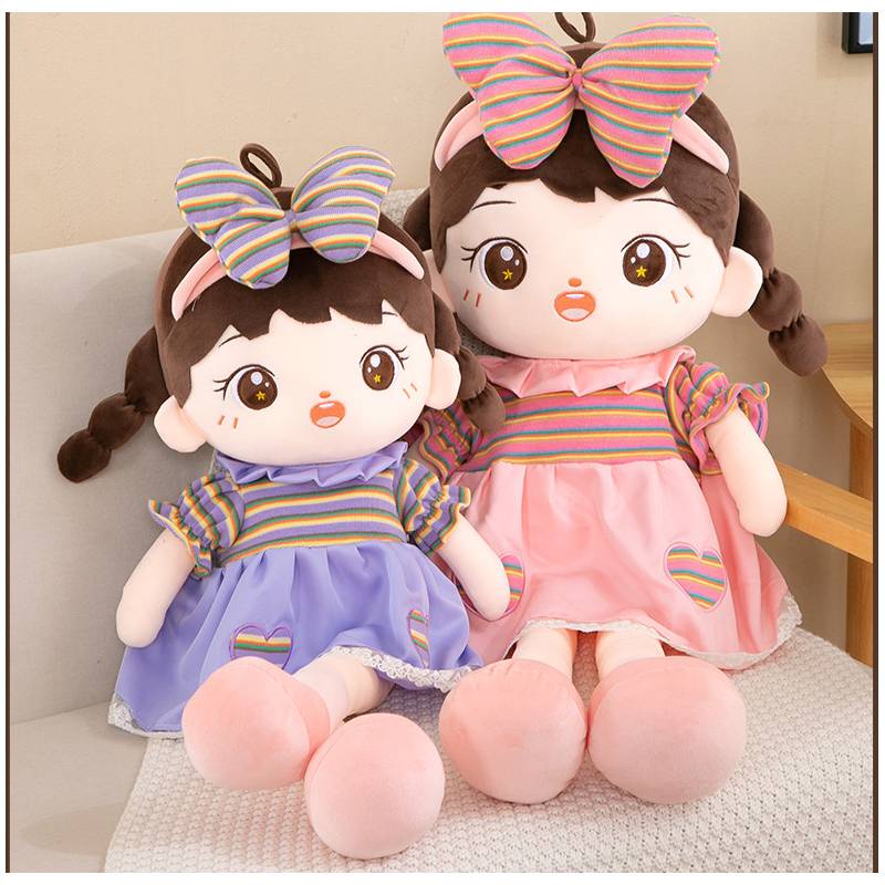 Boneka Aneh Dengan Pilihan Warna Pink Dan Ungu Bagus Untuk Décor Pembibitan Atau Playtime Fun