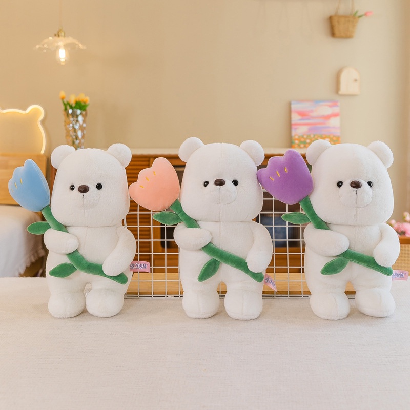 Floral Bear Teddy Plushie Hadiah Terbaik Untuk Sahabat Dan Keluarga