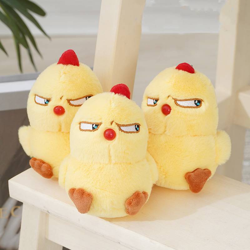 Gantungan Kunci Ayam Teriak Lucu Plushie Untuk Anak Dan Dewasa