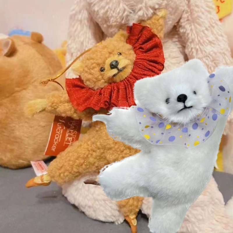 Gantungan Kunci Souvenir Balet Boston Dengan Liontin Teddy Bear Mewah Lucu