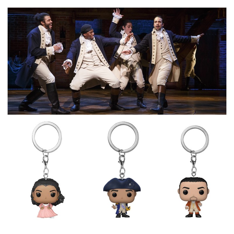 Gantungan Kunci Hamilton Angelica Schuyler, Alexander Hamilton, George Washington Cocok Untuk Fans