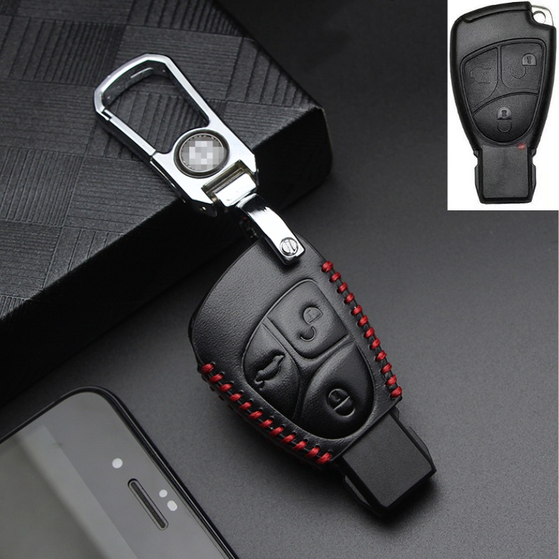 Case Kunci Mobil shell cover key holder Untuk Mercedes Benz New E Class E200 E260 W203 W210 W211 W124