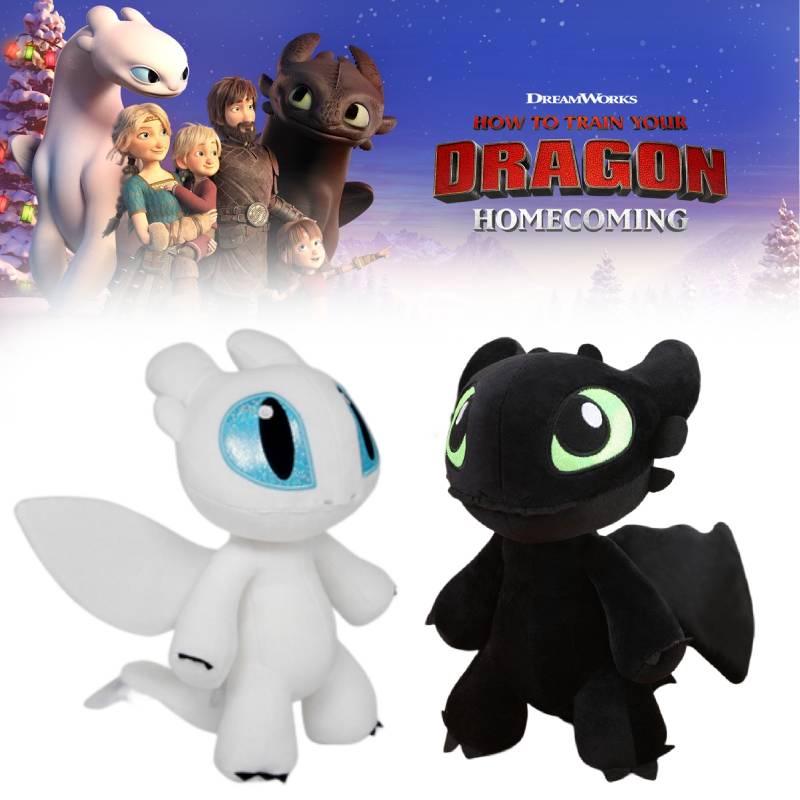 Ahli Kerajinan Malam Fury Dan Light Fury Plushies Ideal Untuk Fans Cara Melatih Naga Anda