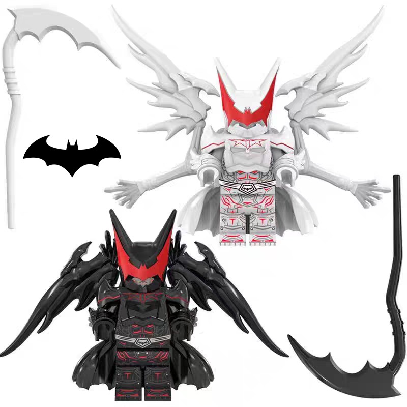 Mainan Bata Bangunan Hellbat Batman Tinggi 1,77in, Bahan Plastik Abs, Koleksi Remaja, Hias