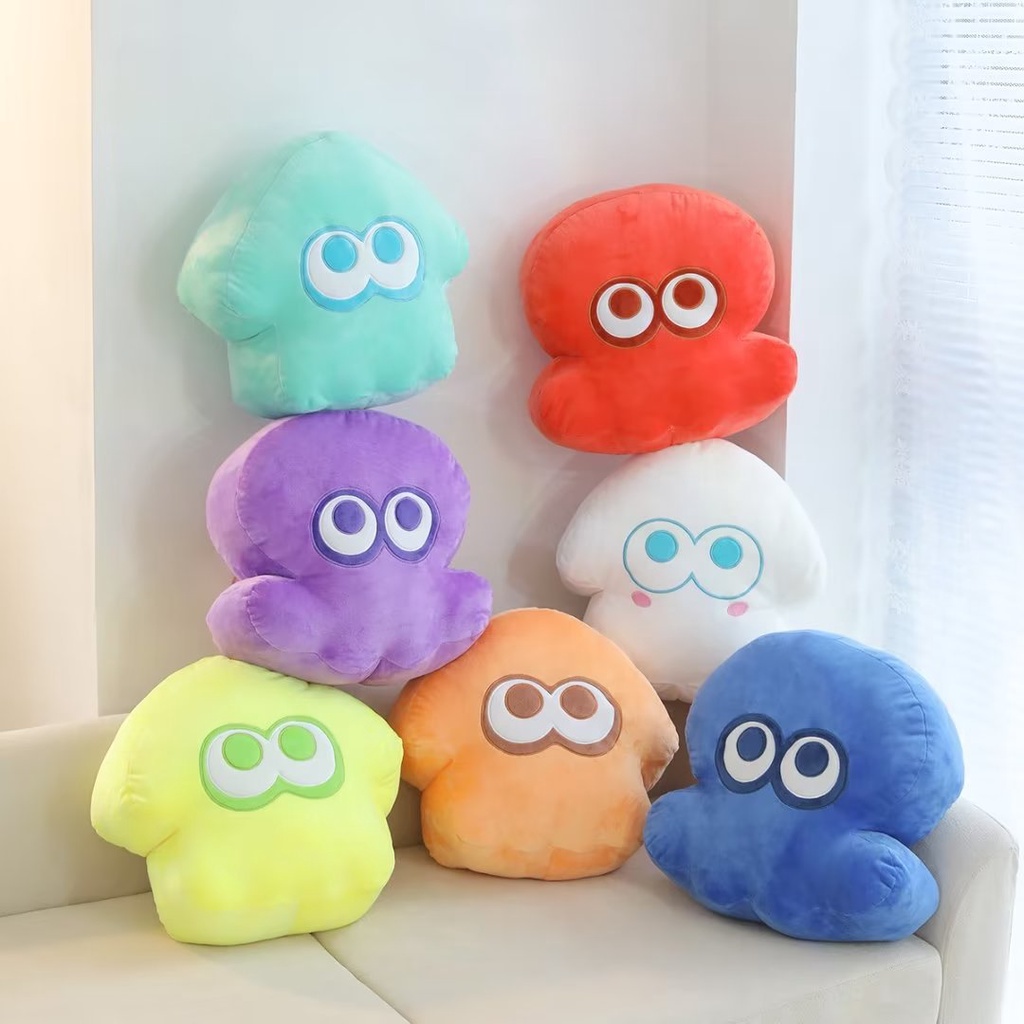 Splatoon Octopus Pillow Cushion Bulu Halus Dan Menyenangkan Plushie Untuk Anak