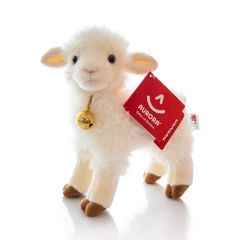 Aurora Bell Sheep Plush Toy Boneka Binatang Lembut Dan Cuddly Untuk Hadiah Ulang Tahun Anak