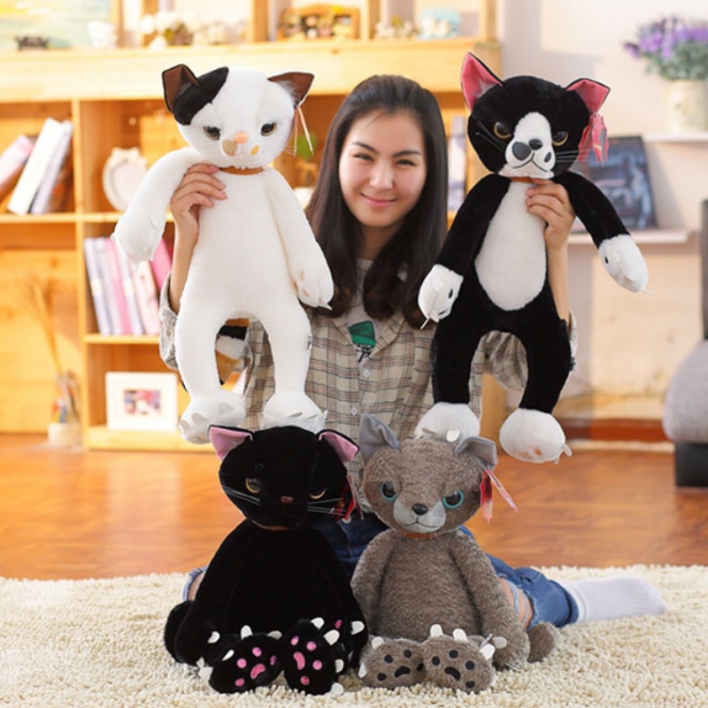 Warm And Fuzzy Rice Field Minho Displeased Cat Plush Toy Stuffed Boneka Binatang