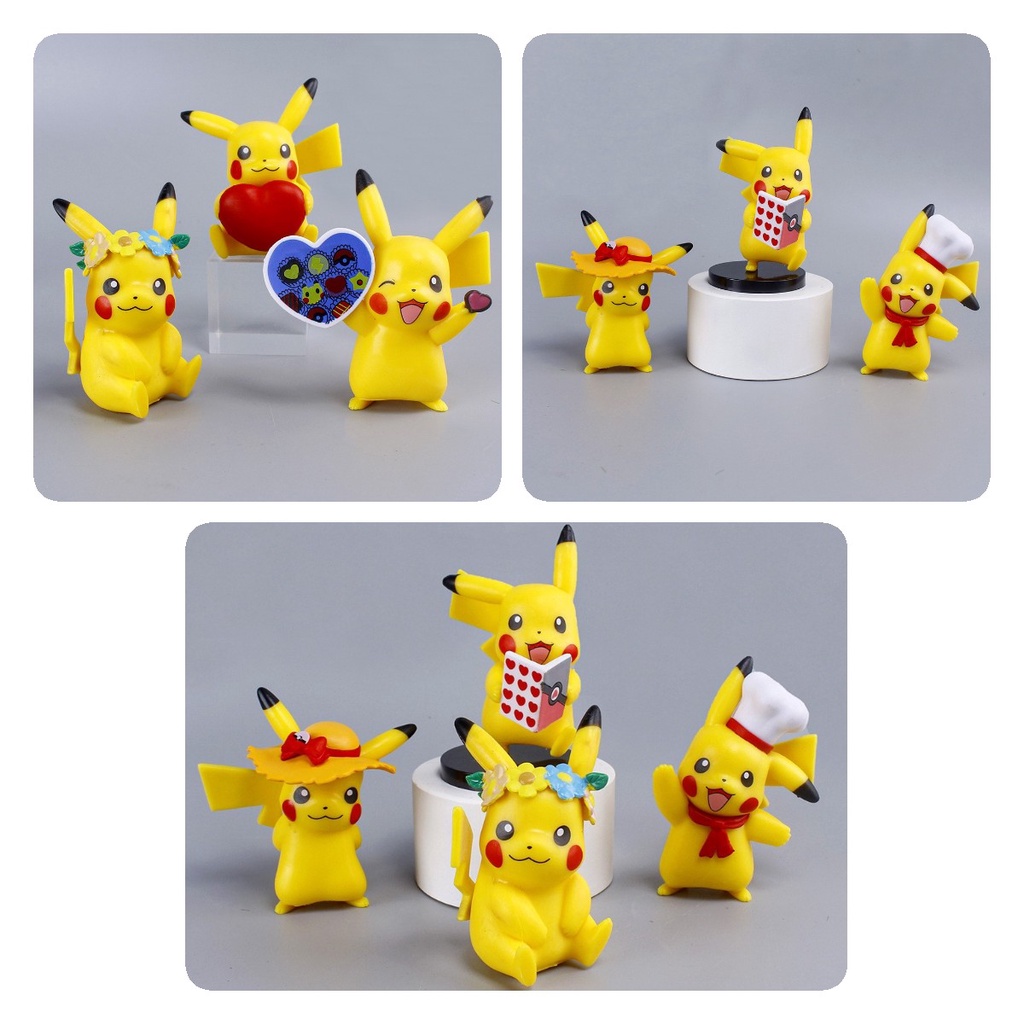 Playful 6-8.5cm Karakter Pikachu Isi6 Dan 12-Pack S Untuk Dan Hiburan Seru