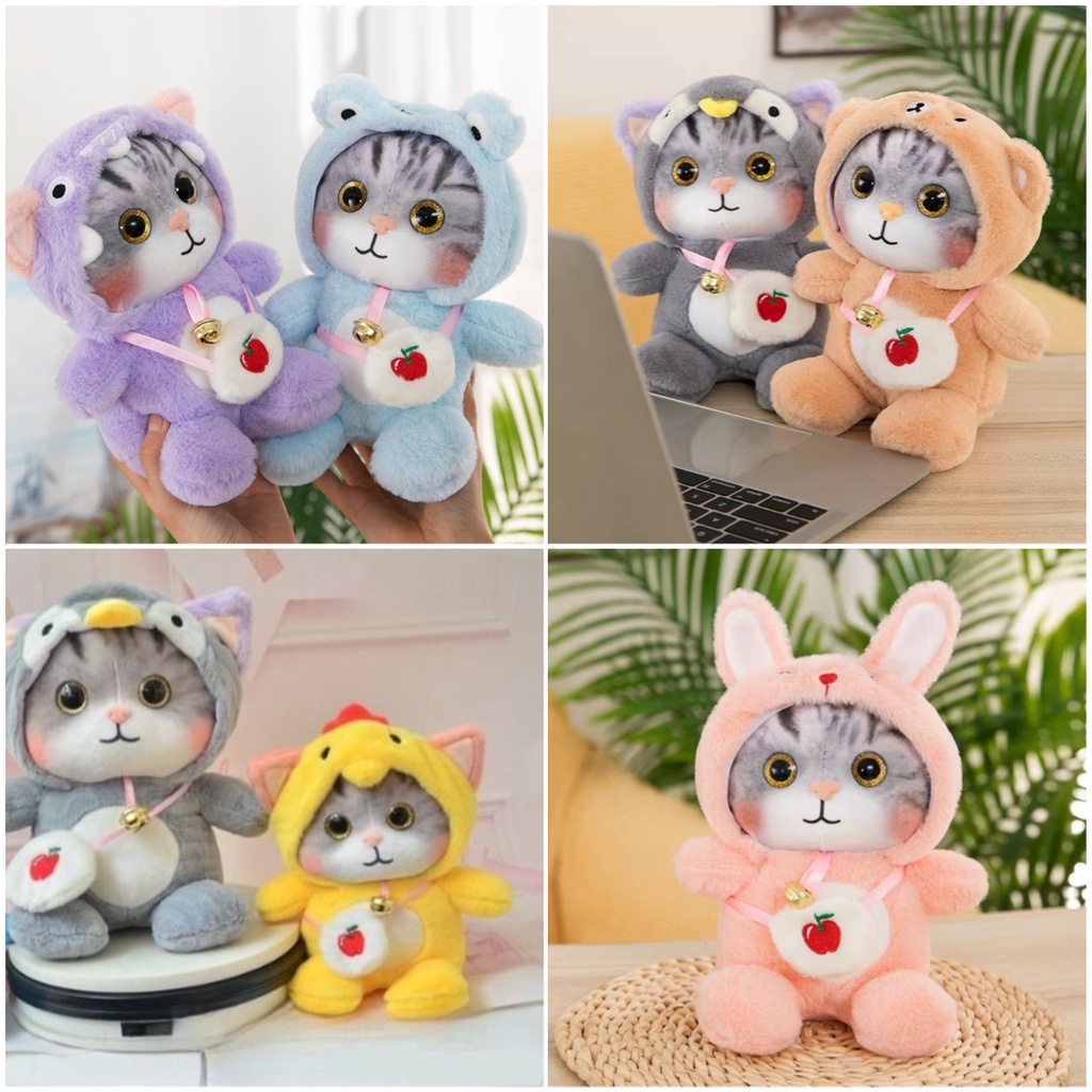 Boneka Kucing Lucu Berbulu Pendek Dan Mewah, Ideal Untuk Kenyamanan Dan Menyenangkan Anak-Anak