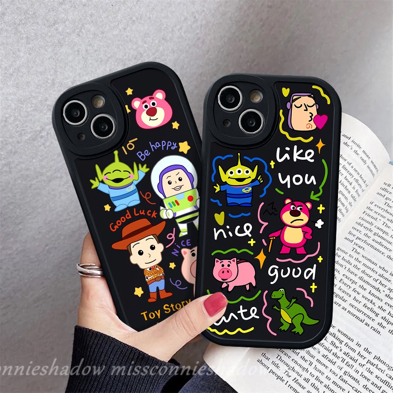 Kartun Toy Story Alien Buzz Lightyear Case Untuk Infinix Hot 10 Lite 10T 11 10s 11s Note8Panas 10s 11s 10 11 10T 9main Cerdas6 5lembut Tpu Babi Lucu Strawberry Bear Manyo Penutup Belakang