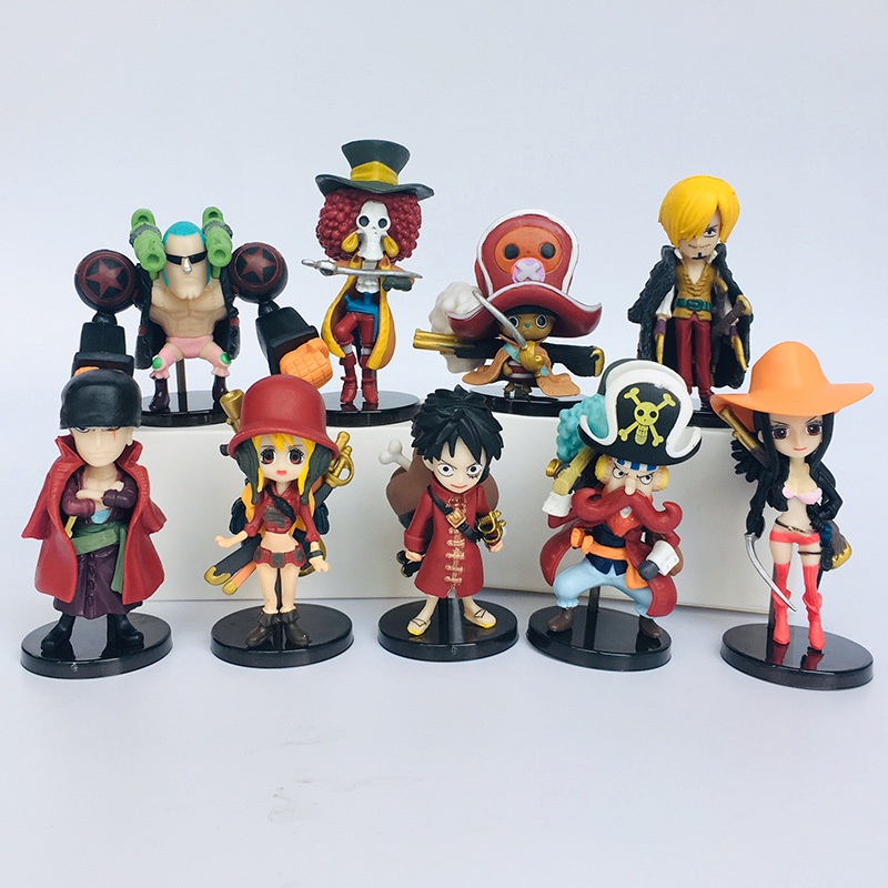 Figure Kostum Red Piece One Set Isi 9pcs Karakter Anime Untuk Fans