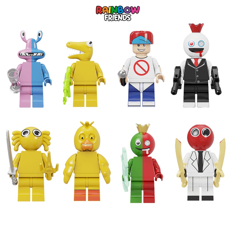 Mainan Set Plastik Warna Warni Untuk Anak Rainbow Friends Playland