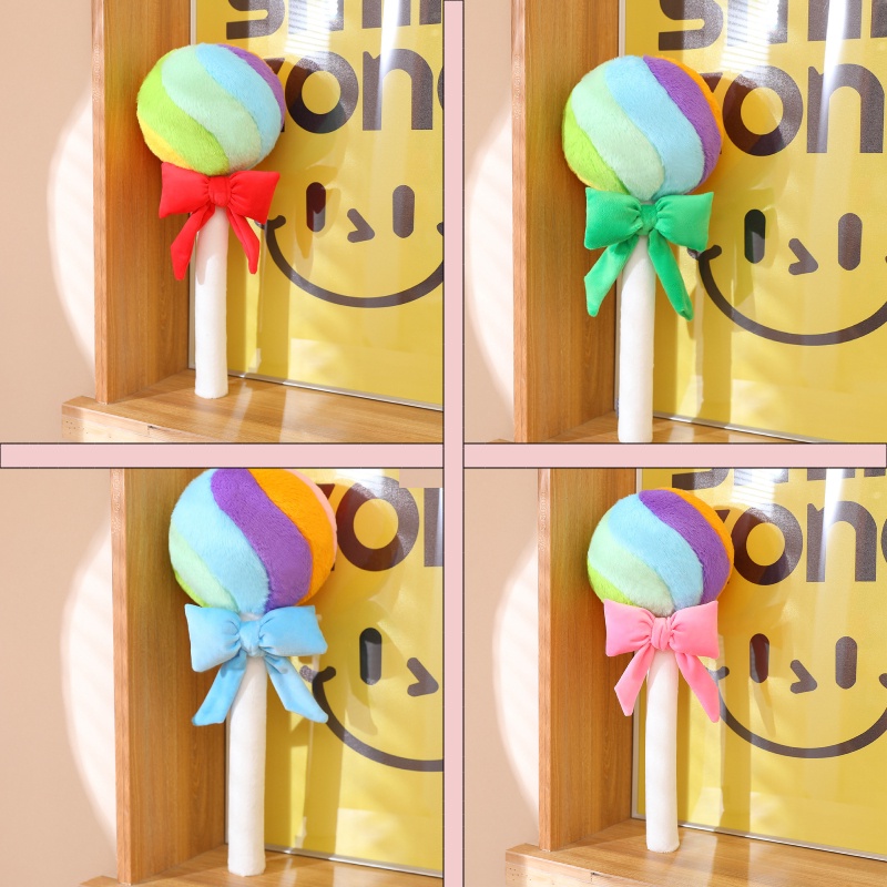 Rainbow Lollipop Plush Doll By Dreamer, Tersedia Dua Ukuran Dan 58cm), Cocok Untuk Anak Dan Remaja