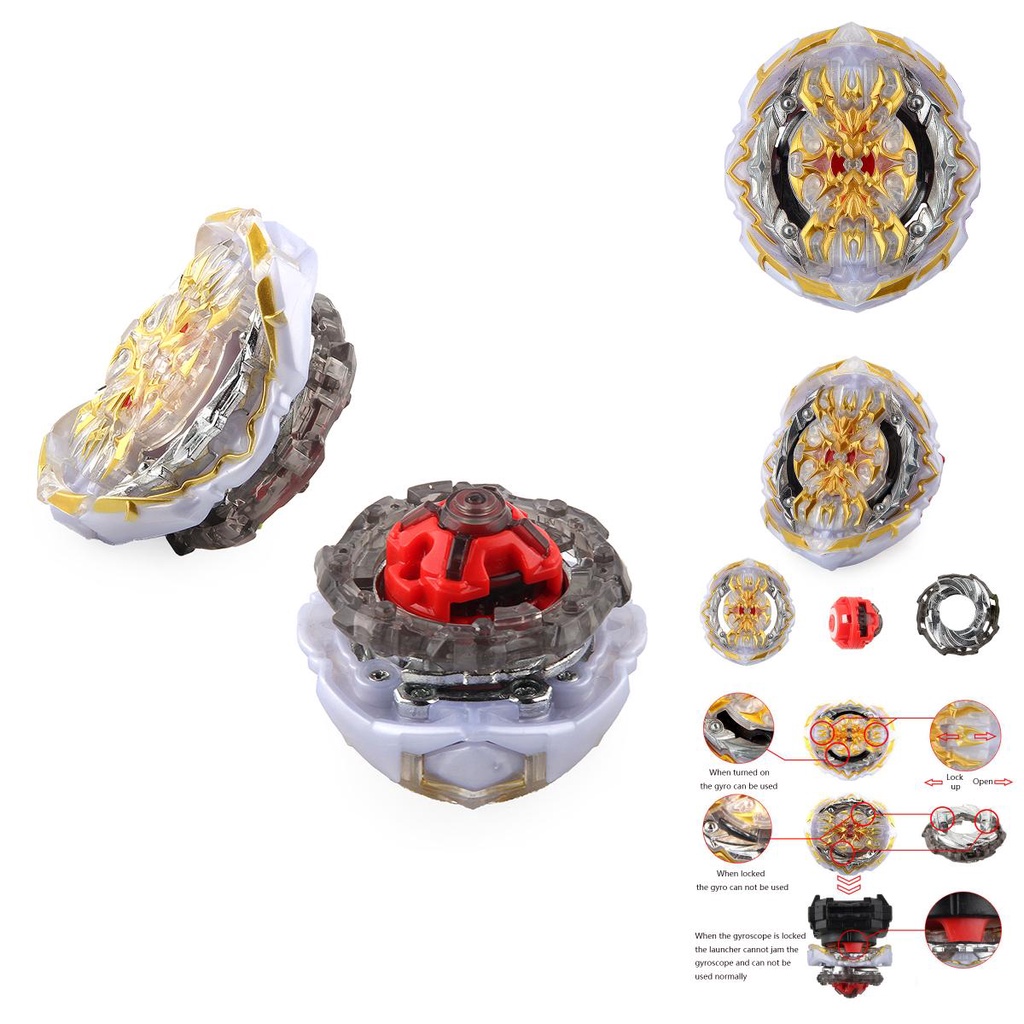 Burst B-153-White Beyblade Regalia Genesis Hybrid No Launcher Kado Mainan Anak Xmas