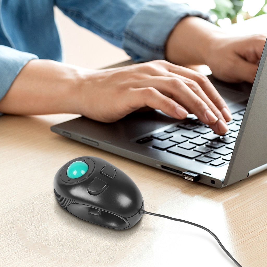 Mouse Trackball off-held off-table HS-01 Grip Ball Mouse Mouse Wired Trackball Mouse DPI Mouse Gaming Ergonomis Yang Dapat Disesuaikan Mouse Kabel