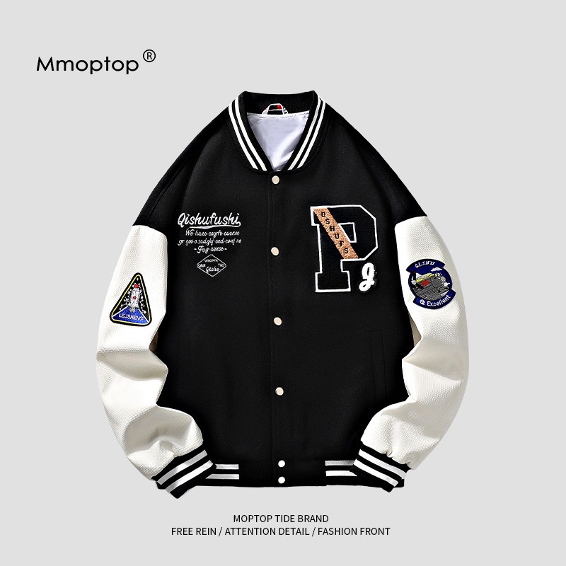 JACKET PRIA Mmopt Autumn Top China-Chic Spring and Autumn American Baseball uniform Men's Jacket Men