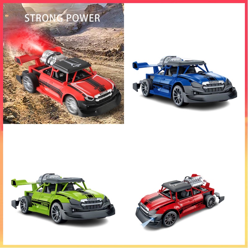 Fun Remote Control Mainan Mobil Semprotan Air Light-Up Fitur Anak RC Elektrik