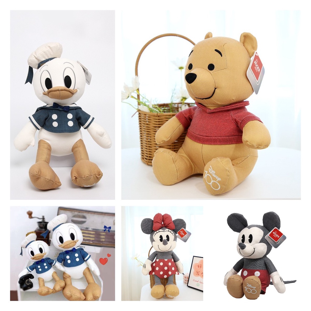 Koleksi Mainan Disney Nostalgia Plush Mickey, Minnie, Winnie, Dan Donald, Lebih Banyak!