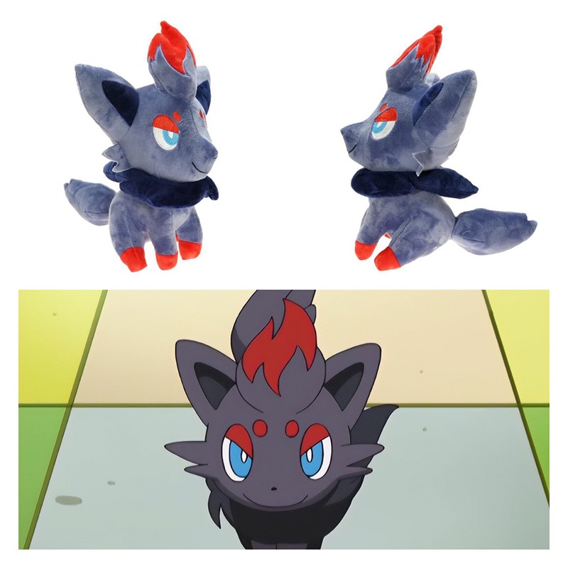 Mainan Plush Zorua 12-inci Empuk Dan Tahan Lama Untuk Bermain Sehari-Hari Dan Dekor.