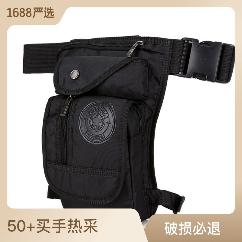 Tas selempang pria distro Tas kaki nylon yang multifunksional dan fashionable baru untuk jalan-jalan