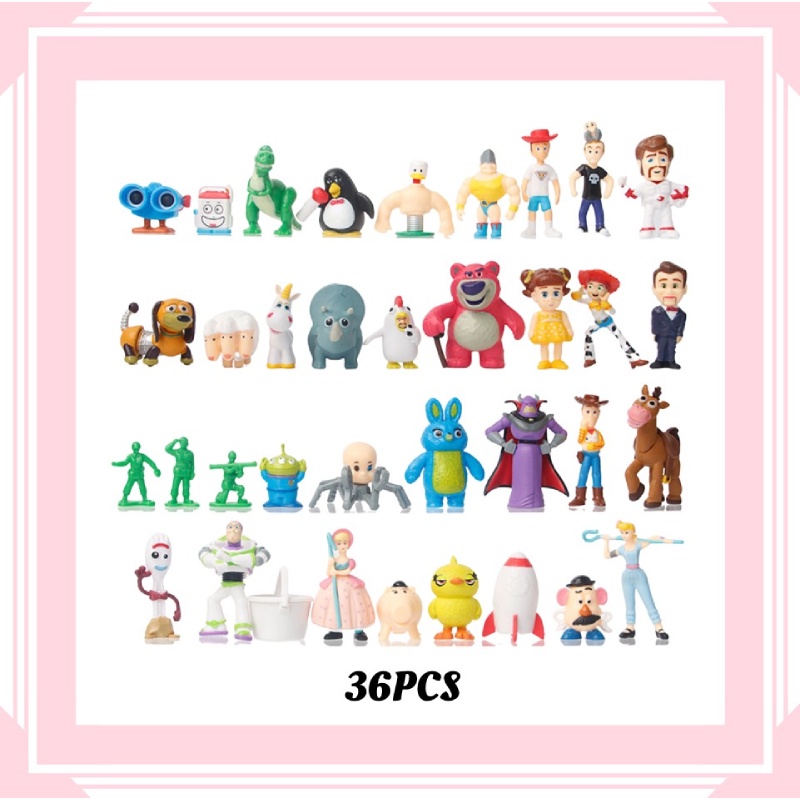 Pvc Mini Figure Set Toy Story 4karakter Woody, Buzz Lightyear, Dan Lainnya!