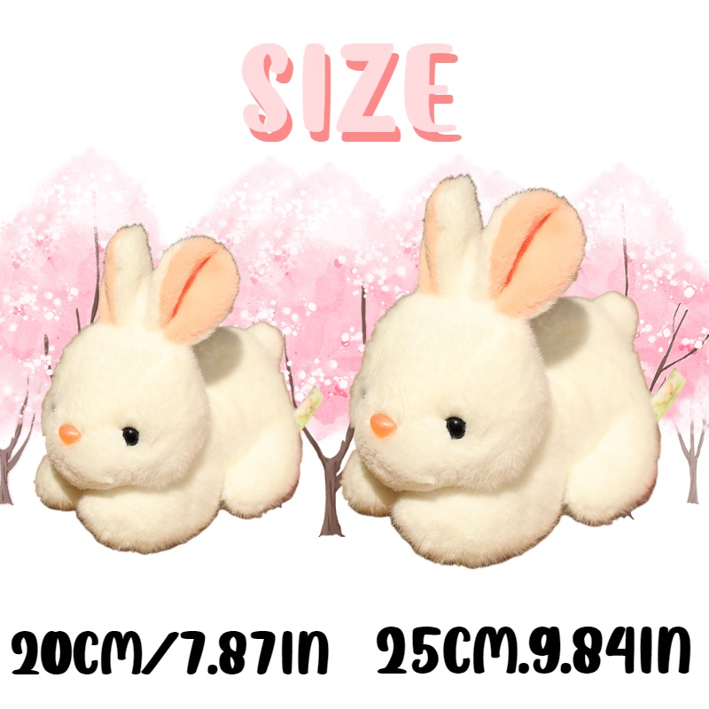 25 Cm/20 cm Plush Bunny Mainan Boneka Kelinci Boneka Binatang Lucu Dekorasi Rumah Anak Perempuan Hadiah