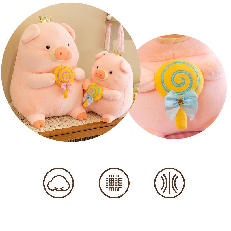 30 cm Lucu Mahkota Lolipop Babi Mainan Mewah Boneka Boneka Bantal Anak Kid Hadiah Dekor 11.8 &quot;