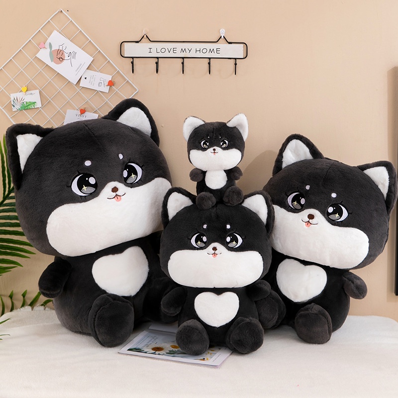 Bantal Boneka Kucing Hitam Lembut Dan Halus Kartun Plush Cocok Untuk Anak Pendamping Hebat Untuk Tidur Dan Santai