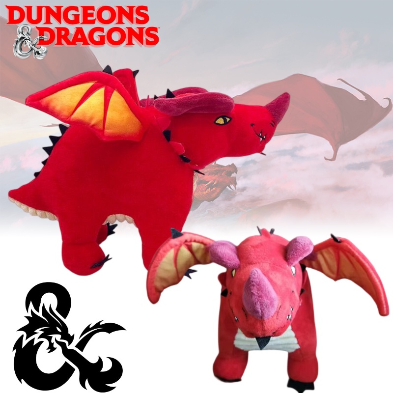 Mainan Mewah Naga Merah Pendamping Utama Untuk Game d&amp;d Anda