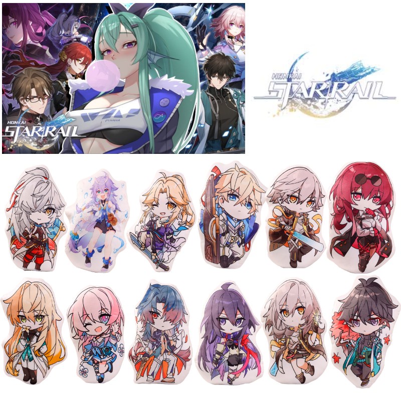 Honkai:star Plush Rail Dolls Throw Pillow Kafka Bronya Seele Stelle Mainan Hadiah