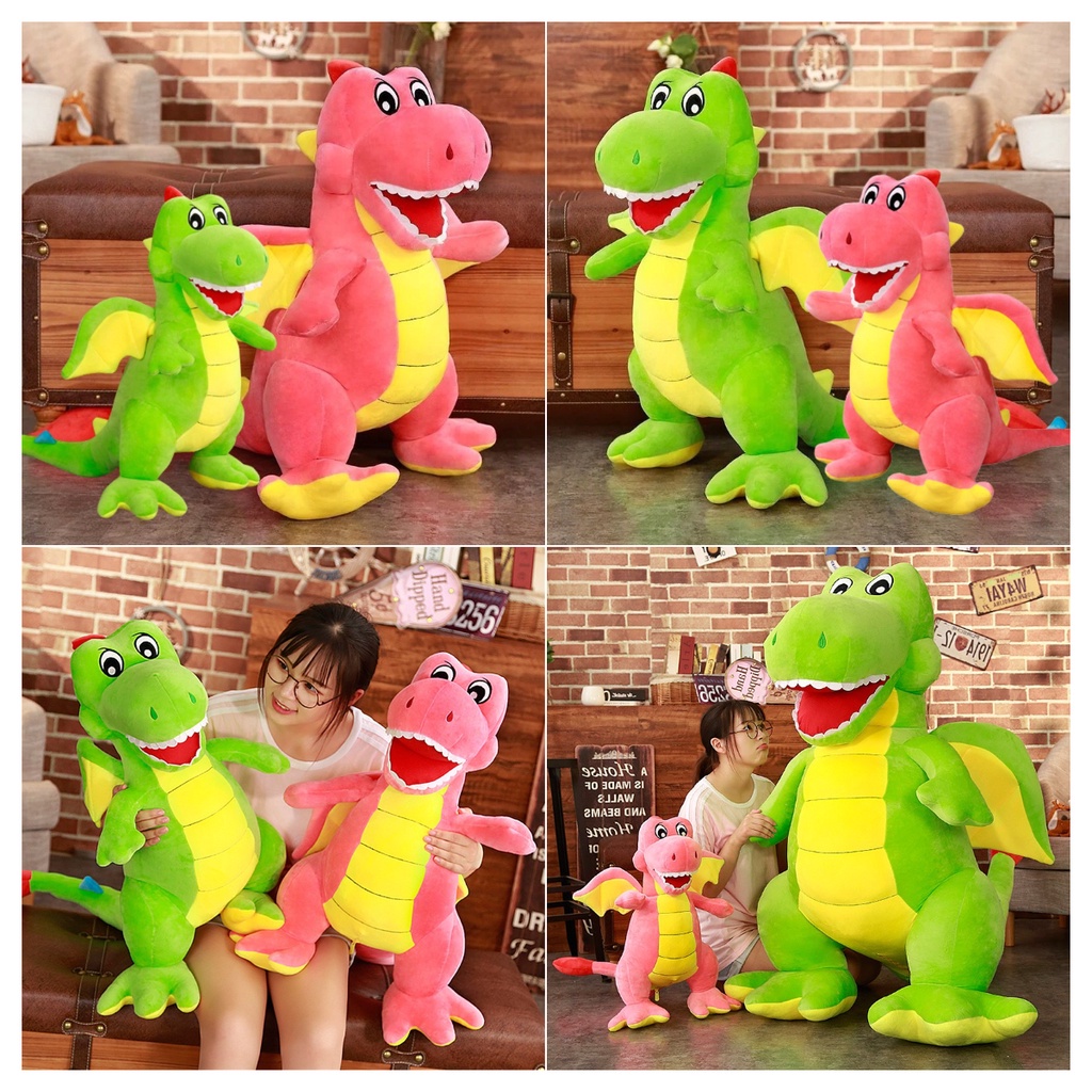 Mainan Dino Reptil Plushie Bersayap Prasejarah Lembut Dan Licin