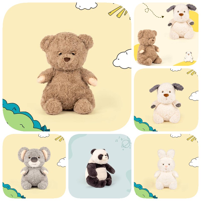 35 cm Sleepy Animal Plush Toy Rabbit Bear Anjing koala Boneka Boneka Hadiah Anak Dekorasi Rumah