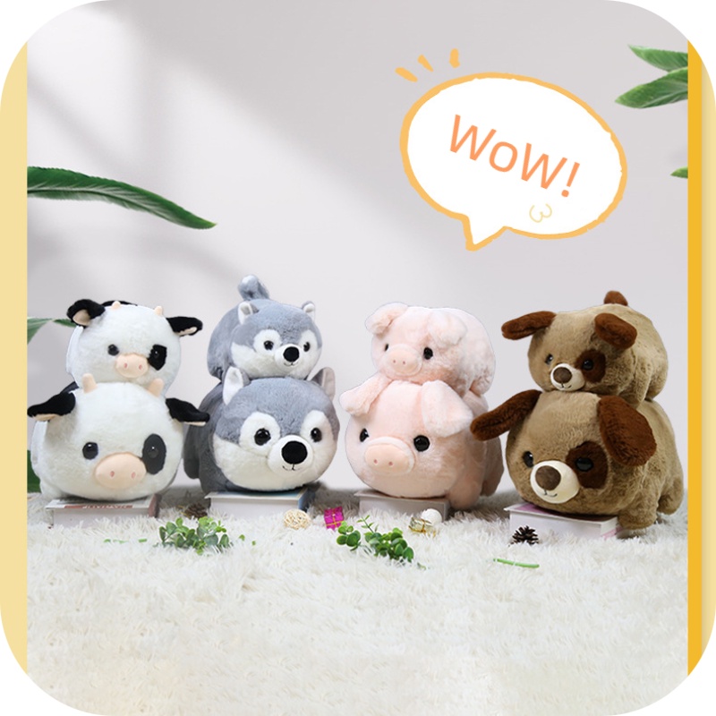 Boneka Plush Binatang Cuddly Dan Lembut, Ideal Untuk Anak-Anak Segala Usia Desain Hewan Yang Berbeda