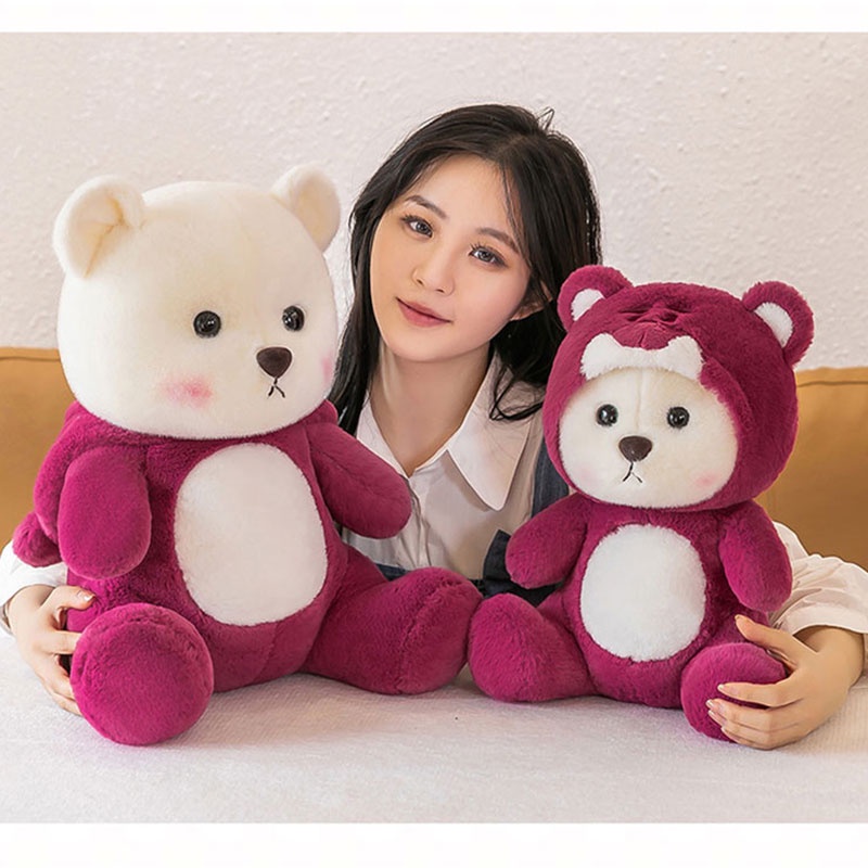 Mainan Boneka Beruang Nanana Strawberry Lucu Dan Dapat Di Peluk, Cocok Untuk Segala Acara