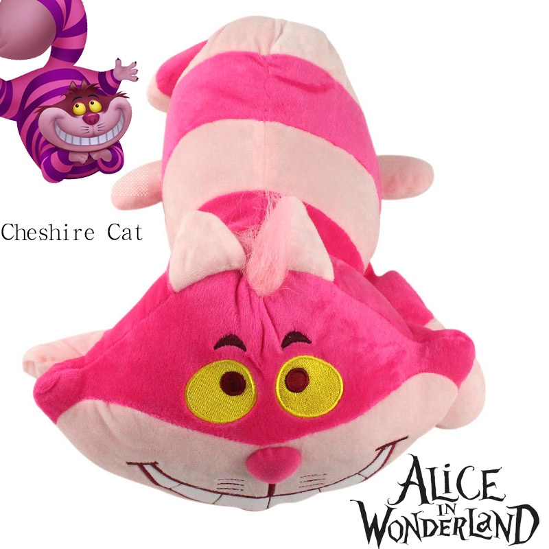 Cheshire Cat Soft Toy Inspired By Alice's Adventure In Wonderland Panjang 43cm Ideal Untuk Anak-Anak