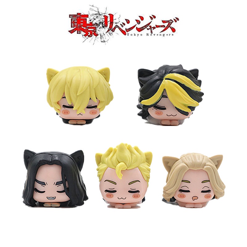 Set Angka Pvc Tokyo Avenger Cat-ear Kecil Untuk Kolektor