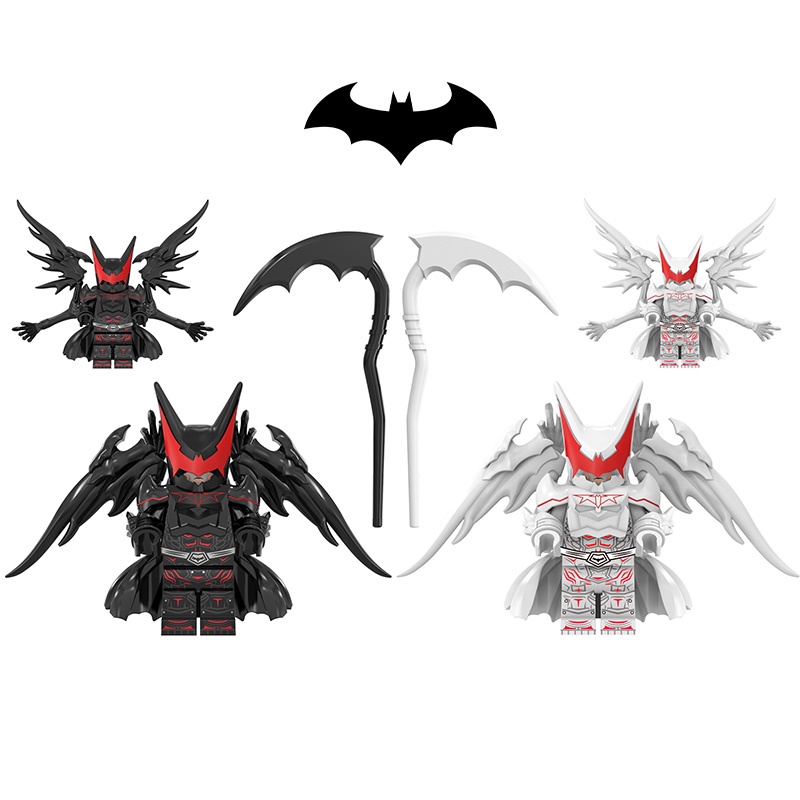 Mainan Bata Bangunan Hellbat Batman Tinggi 1,77in, Bahan Plastik Abs, Koleksi Remaja, Hias