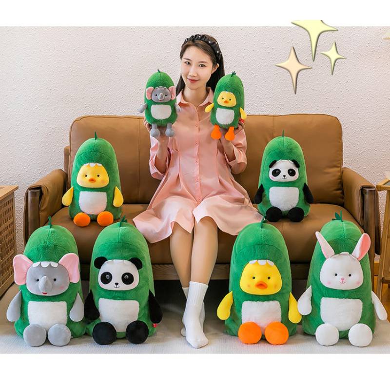 Plushie Dinosaurus Pengubah Rambut Pendek Lembut Nyaman Dan Tahan Lama Ideal Untuk Dekorasi Bermain Dan Kamar Anak Tersedia 4desain Hewan