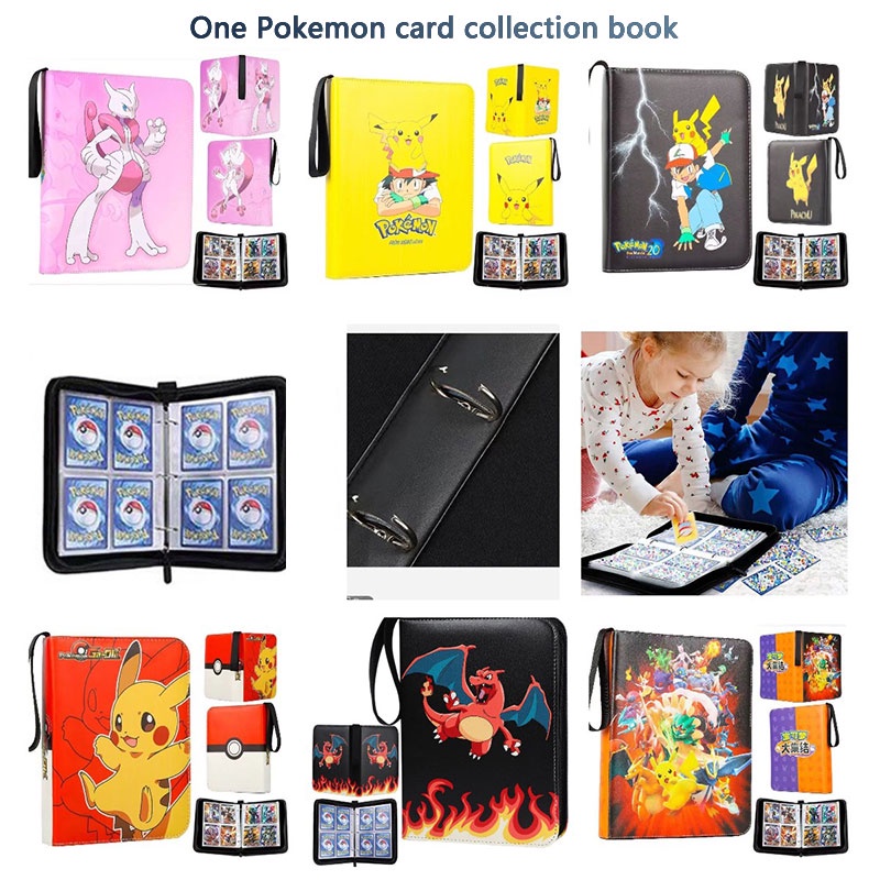 Organizer Kartu Game Dengan 900slot Dan 4x50 Halaman Grid Untuk Pokemon, Yu-gi-oh, Dan Lainnya