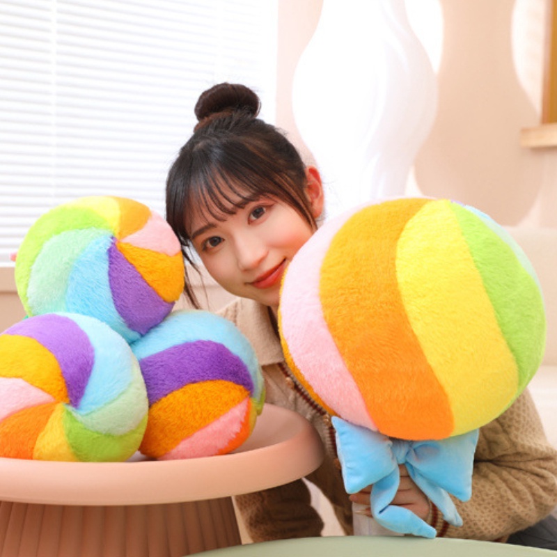 Rainbow Lollipop Plush Doll By Dreamer, Tersedia Dua Ukuran Dan 58cm), Cocok Untuk Anak Dan Remaja