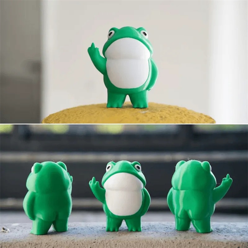 Patung Kodok Resin Kecil Patung Kodok Kekinian Dan Menggemaskan