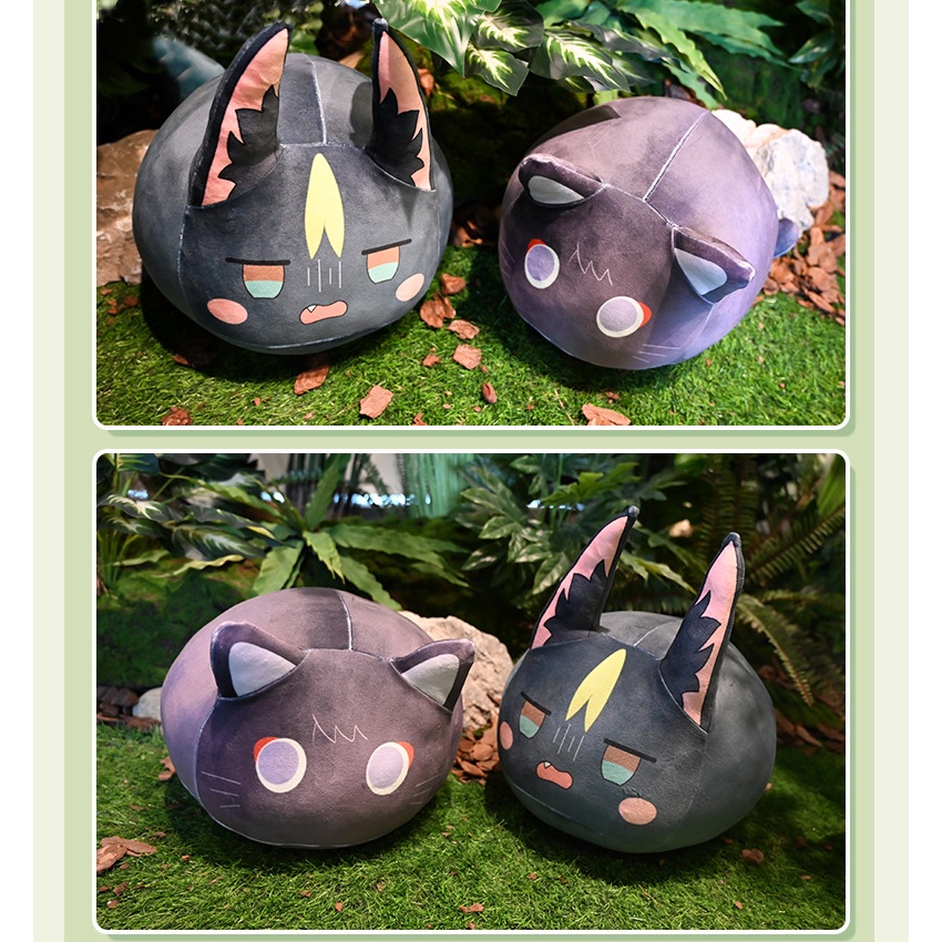 Genshin Impact Paimon Plushie Cat Boneka Pangsit Kucing Dengan Bulu Lembut