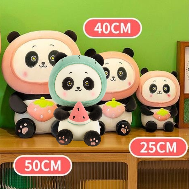 Boneka Boneka Plush Buah Panda Lovely Untuk Hadiah Anak