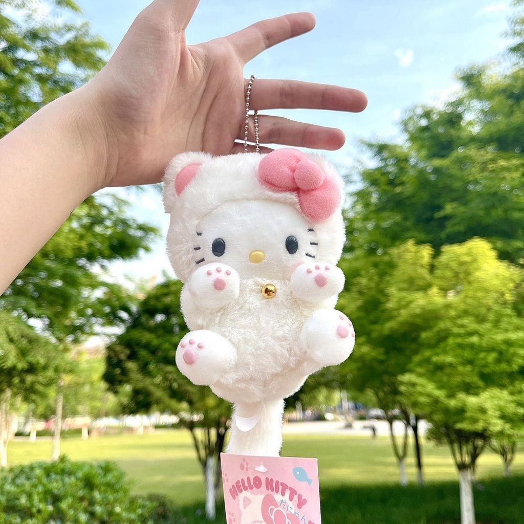 Hello Kitty Mainan Mewah Liontin Lembut Gantungan Kunci Boneka Tas Aksesori Hadiah Ulang Tahun Anak